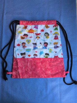 Mochila saquito infantil superhéroes