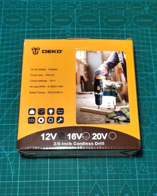Taladro atornillador DEKO 12v 2 Baterías +cargador