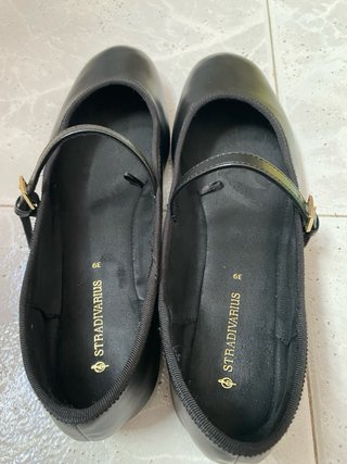 Bailarinas Stradivarius Negras Talla 39