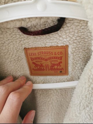 Chaqueta Levi's cuadros borrego