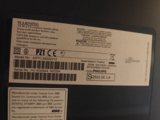Televisión Philips Negra sin tdt