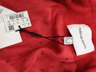 Abrigo largo rojo