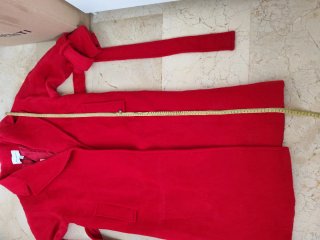 Abrigo largo rojo