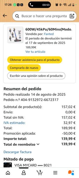 Aspiradora sin cables