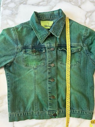Giacca denim Super Trump verde