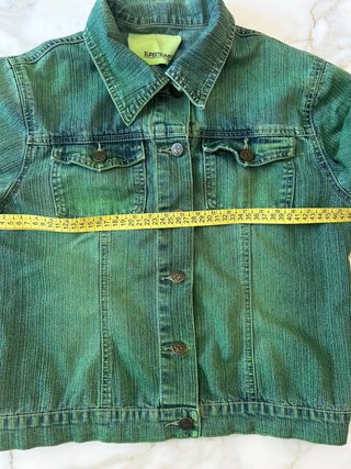 Giacca denim Super Trump verde