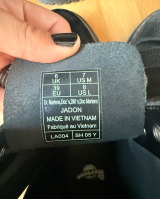 Botas Dr. Martens Plataforma Negras T. 39