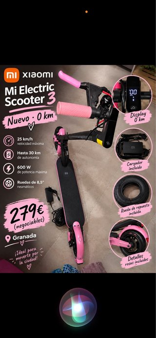 Patinete Eléctrico Xiaomi Mi Scooter 3