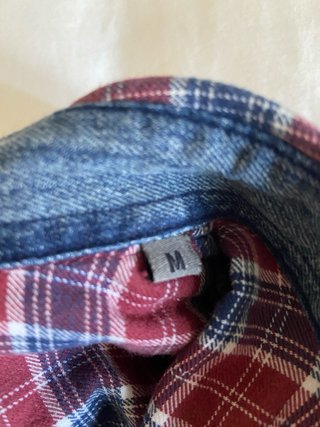 Camisa GAS cuadros con detalles vaqueros