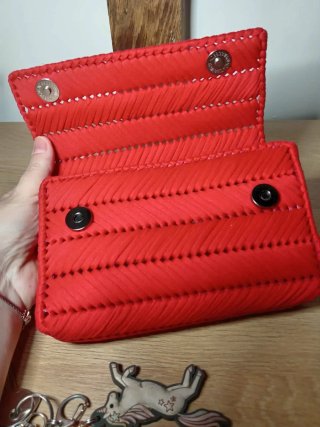 Borsetta clutch rossa catena dorata Monteiasi (TA)
