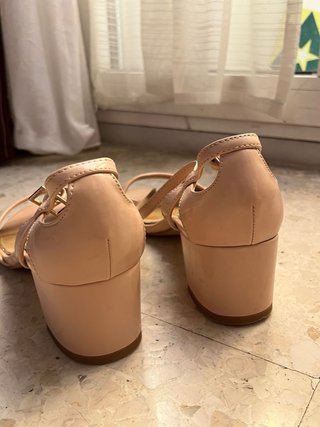 Tacones rosa palo