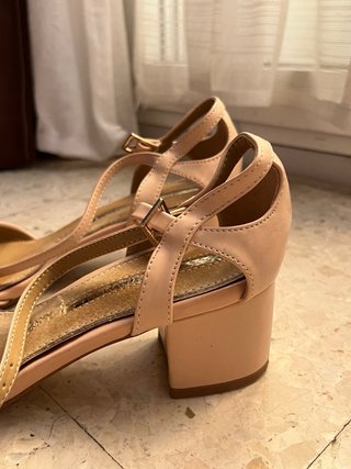 Tacones rosa palo