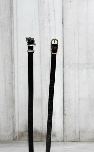 Confezione di 2 cinture nere H&M