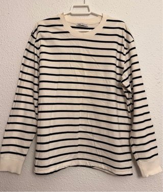 Camiseta con mangas Zara Man M rayas hombre otoño
