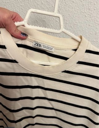 Camiseta con mangas Zara Man M rayas hombre otoño