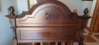 Cabecero de madera 135 cm