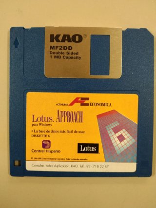 2 Disquetes 3.5 Kao y Lotus Años 90