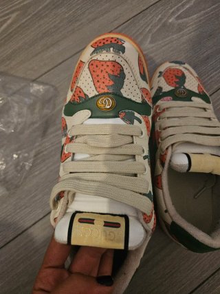 Sneakers Gucci Fragole Rosse Bianche