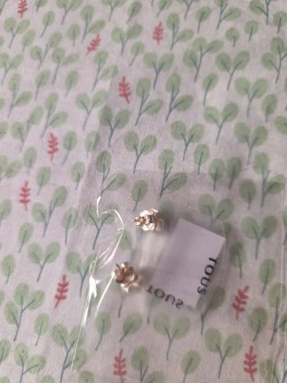 Pendientes Tous Oso Gem Mini Onix Plata