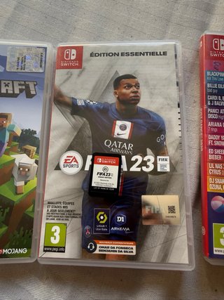 Pack Juegos Nintendo Switch: Minecraft, FIFA 23, J