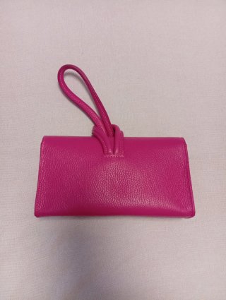 Borsa a mano fucsia con tracolla