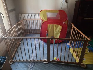 Parque infantil madera GRANDE corral bebe/animales