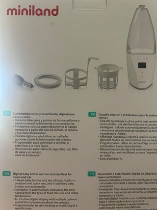 Calienta biberones y esterilizador MINILAND