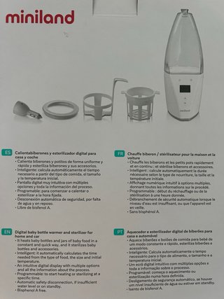 Calienta biberones y esterilizador MINILAND