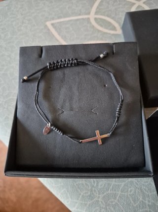 Pulsera Lotus Plata Cruz