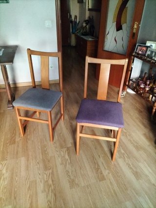 Sillas de comedor 3+3
