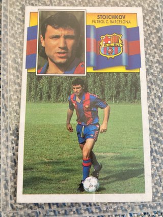 Cromo Stoichkov Barcelona Liga 90/91