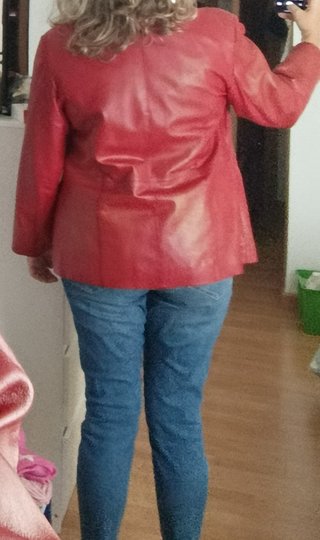 Americana de piel WOODLAND roja Talla M