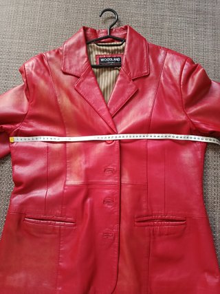 Americana de piel WOODLAND roja Talla M