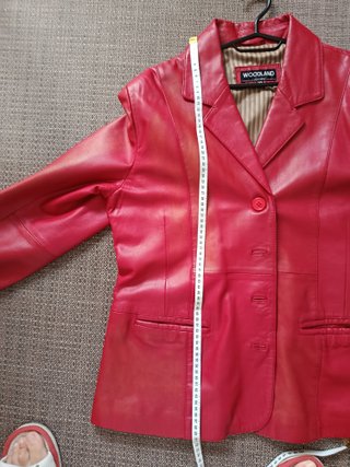 Americana de piel WOODLAND roja Talla M