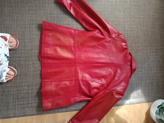 Americana de piel WOODLAND roja Talla M