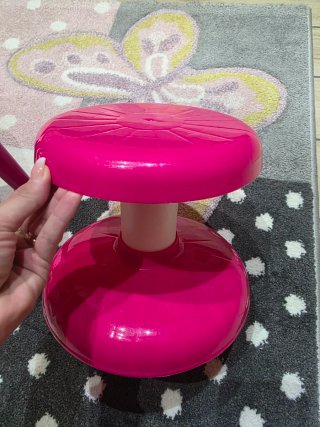 Pianoforte giocattolo rosa con 2 microfoni