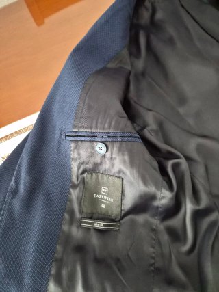 Traje chaqueta azul Easywear