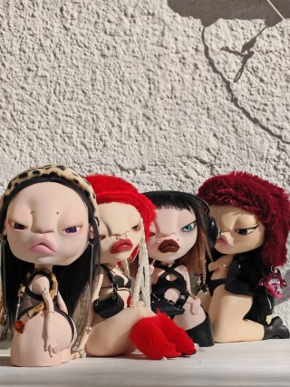 Muñeca artesanal arcilla 21 cm