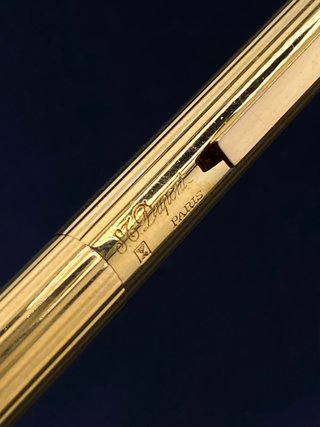 Bolígrafo St. Dupont Ligne classic Bañado en Oro