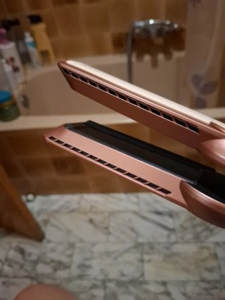 Secador Plancha Dyson Rosa y Blanco
