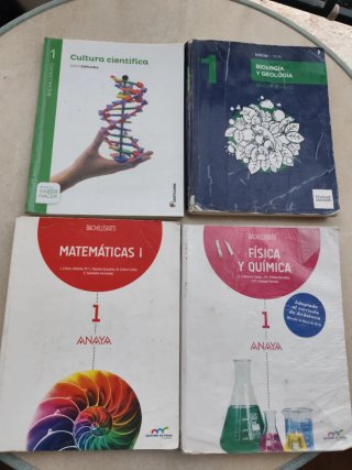 Libros  de bachillerato y enciclopedias