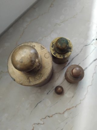 Set 4 Pesi Ottone Vintage