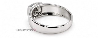 anillo oro 18k con piedra con circonita