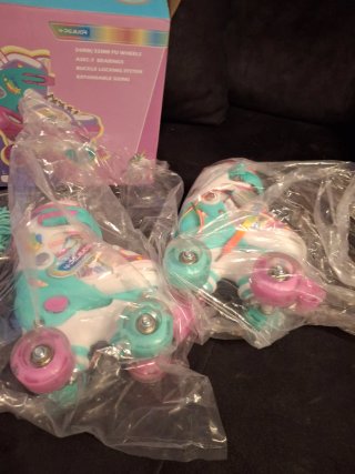 Patines Infantiles Ajustables Unicornio