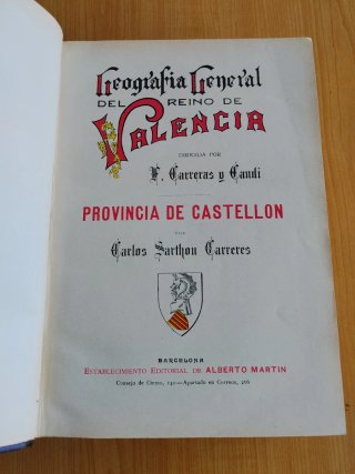 GEOGRAFIA GENERAL DEL REINO DE VALENCIA- CASTELLON