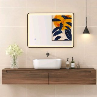 Espejo de baño LED antivaho con iluminación