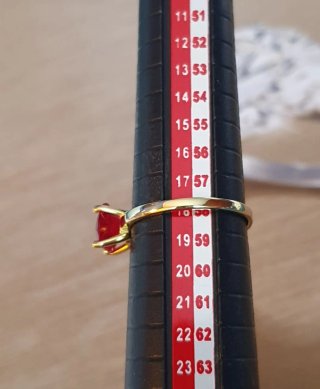 Anello Dodo Cuore Rosso Oro