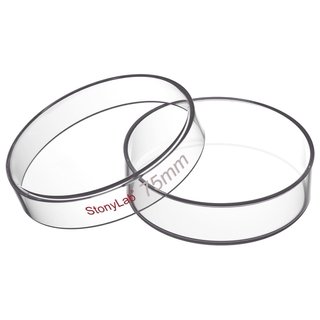 Pack 10 Placas Petri Vidrio Stonylab 75 mm
