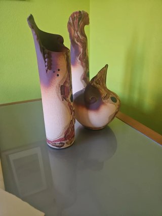 3 Jarrones Decorativos Cerámica
