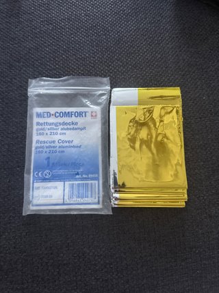 Manta de rescate Med-Comfort dorada
